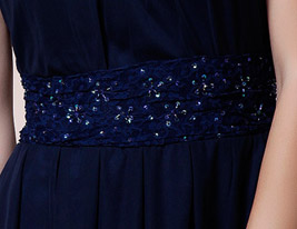 Sheath/Column Square Short Sleeve Knee-length Chiffon Mother of the Bride Dress