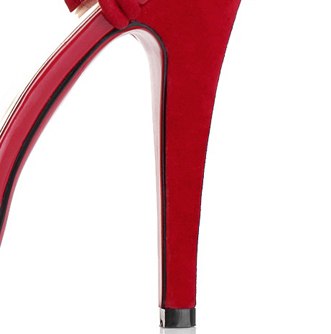 Leather Upper Stiletto Heel Peep Toe With Rhinestone Party/ Evening Shoes Leather Upper Stiletto Heel Peep Toe With Rhinestone Party/ Evening Shoes