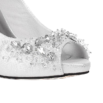 La tomaia in pelle tacco a spillo pompe con strass matrimonio / partito / sera scarpe