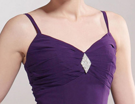 A-line V-neck Tea-length Chiffon Mother of the Bride Dress With A Wrap 