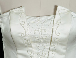 A-line Strapless Court Train Plus Size Wedding Dress