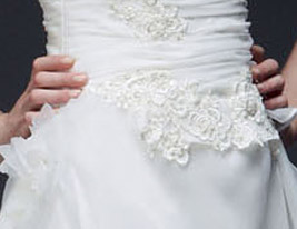 A-line One Shoulder Court Train Organza Wedding Dress A-line One Shoulder Court Train Organza Wedding Dress