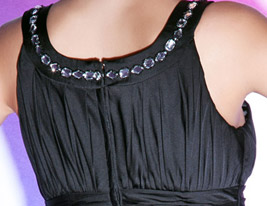 KAROLA - kjole til cocktail i Chiffon og Satin