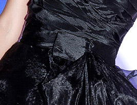 A-line Sweetheart Knee-length Taffeta Organza Cocktail Dress 