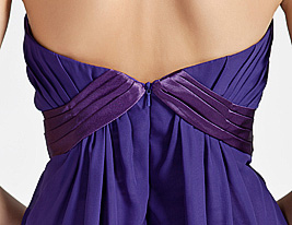 Sheath/ Column Sweetheart Knee-length Chiffon Bridesmaid Dress