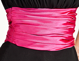 TERESA - Bruidsmeisjesjurk van Chiffon en Satijn TERESA - Bruidsmeisjesjurk van Chiffon en Satijn