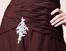 A-line One Shoulder Sweep/ Brush Train Chiffon Mother of the Bride Dress A-line One Shoulder Sweep/ Brush Train Chiffon Mother of the Bride Dress