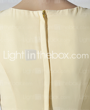 Chiffon Sheath/Column V-neck Asymmetrical Evening Dress inspired by Rosario Dawson 