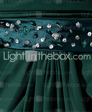 A-line Straps Court Train Chiffon Evening Dress A-line Straps Court Train Chiffon Evening Dress
