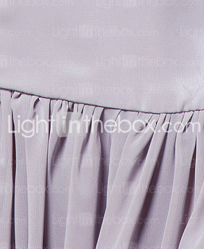 Trumpet/Mermaid V-neck Knee-length Chiffon Mother of the Bride Dress