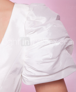 A-line Scoop Knee-length Taffeta Cocktail Dress