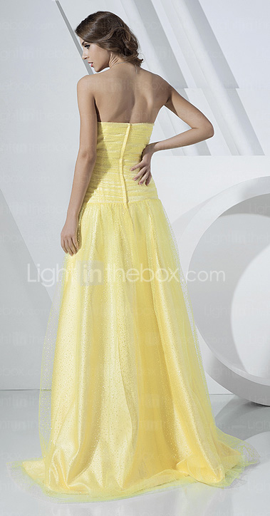 BRIALLEN - Vestido de Festa em Cetim e Tule
