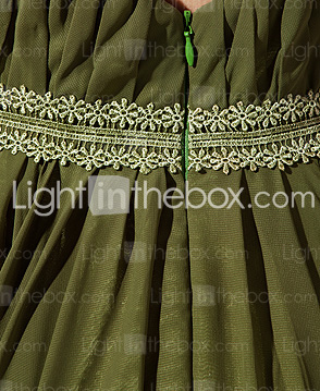 Sheath/Column V-neck Asymmetrical Chiffon Evening Dress 