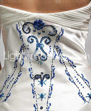 A-line Halter Asymmetrical Elastic Silk-like Satin Evening Dress