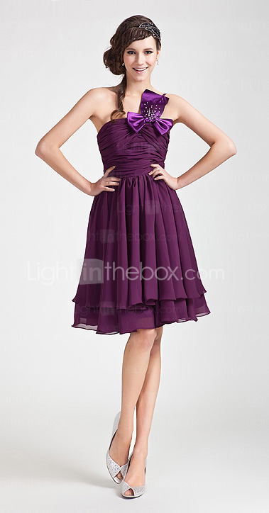 SINEAD - Robe de Demoiselle d'Honneur Mousseline Satin SINEAD - Robe de Demoiselle d'Honneur Mousseline Satin
