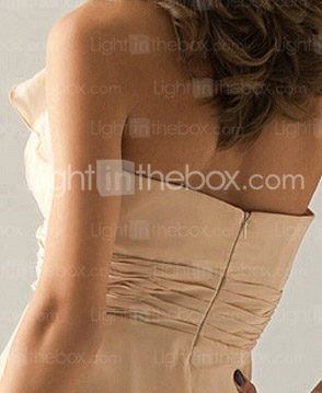 Empire Halter Floor-length Chiffon Bridesmaid Dress