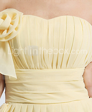 A-line Princess Sweetheart Knee-length Chiffon Bridesmaid Dress A-line Princess Sweetheart Knee-length Chiffon Bridesmaid Dress