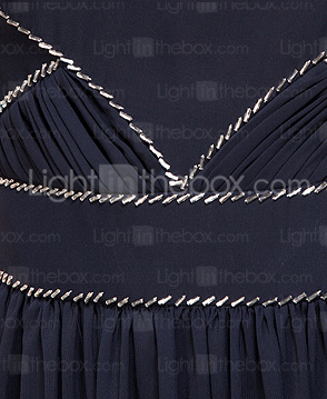 Chiffon Sheath/Column Strapless Floor-length Evening Dress inspired by Mark Salling