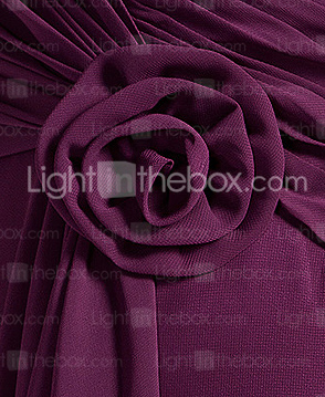 A-line Sweetheart  Floor-length Chiffon Bridesmaid Dress
