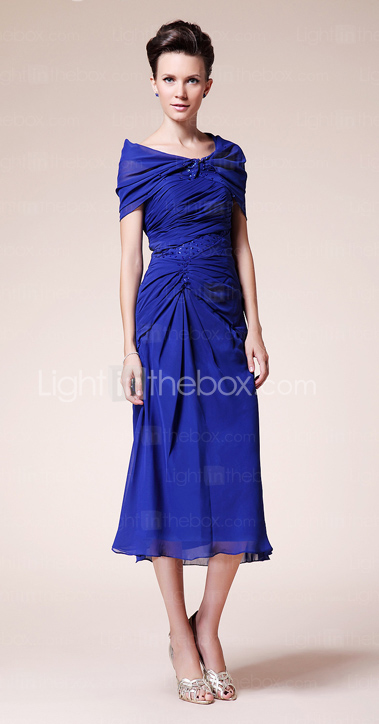 FE - Kleid für die Brautmutter aus Chiffon mit Bolerojäckchen FE - Kleid für die Brautmutter aus Chiffon mit Bolerojäckchen