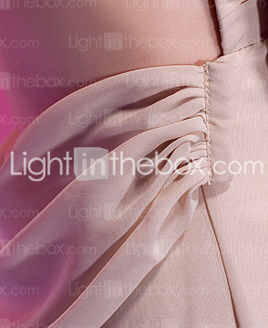 A-line Halter Neck Knee-length Chiffon Cocktail Dress A-line Halter Neck Knee-length Chiffon Cocktail Dress