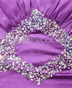 Sheath/Column Sweetheart Floor-length Elastic Woven Satin Evening Dress