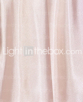 A-line Jewel Neck Knee-length Stretch Satin Cocktail Dress