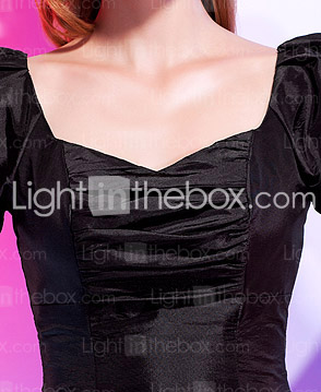 Sheath/Column V-neck Knee-length Taffeta Cocktail Dress Sheath/Column V-neck Knee-length Taffeta Cocktail Dress