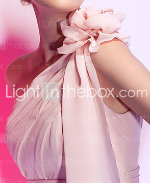 Sheath/Column One Shoulder Short/Mini Chiffon Cocktail Dress Sheath/Column One Shoulder Short/Mini Chiffon Cocktail Dress