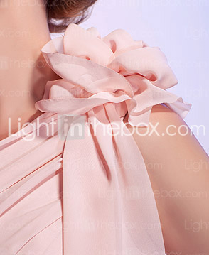 Sheath/Column One Shoulder Short/Mini Chiffon Cocktail Dress Sheath/Column One Shoulder Short/Mini Chiffon Cocktail Dress