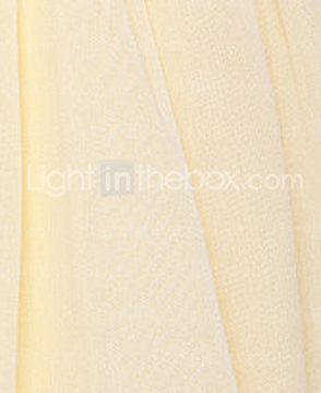 A-line V-neck Knee-length Chiffon Elastic Woven Satin Cocktail Dress