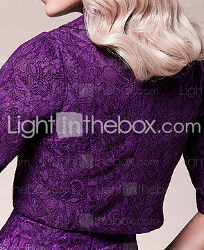 ERLGARD - Kleid für die Brautmutter aus Elastisch gewebte Seide und Spitze