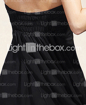 Empire Sweetheart Knee-length Chiffon Over Mading Bridesmaid/ Homecoming Dress