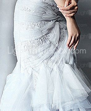 Trumpet/ Mermaid Off-the-shoulder Floor-length Satin And Tulle Evening Dress inspired by Heidi Klum at Golden Globe Trumpet/ Mermaid Off-the-shoulder Floor-length Satin And Tulle Evening Dress inspired by Heidi Klum at Golden Globe