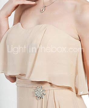 Chiffon Sheath/Column Sweetheart Floor-length Evening Dress inspired by Rumer Willis at Golden Globe Award Chiffon Sheath/Column Sweetheart Floor-length Evening Dress inspired by Rumer Willis at Golden Globe Award