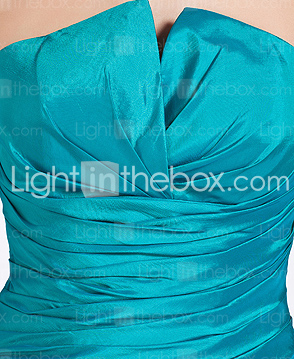 Trumpet/Mermaid Strapless Floor-length Taffeta Bridesmaid Dress