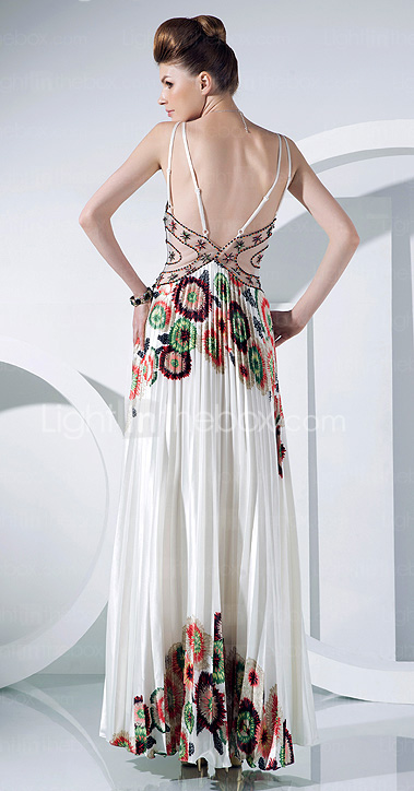 A-line V-neck Floor-length Charmeuse And Tulle Evening Dress A-line V-neck Floor-length Charmeuse And Tulle Evening Dress