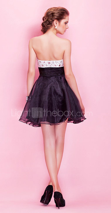 ALETHEA - Robe de Cocktail Organza Satin