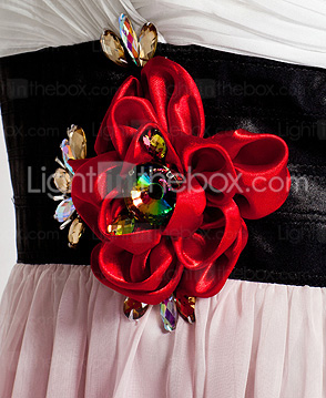  Sheath / Column Spaghetti Straps Floor-length Chiffon Evening Dress