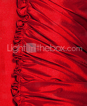 Trumpet / Mermaid Straps Sweep / Brush Train Taffeta Evening Dress Trumpet / Mermaid Straps Sweep / Brush Train Taffeta Evening Dress