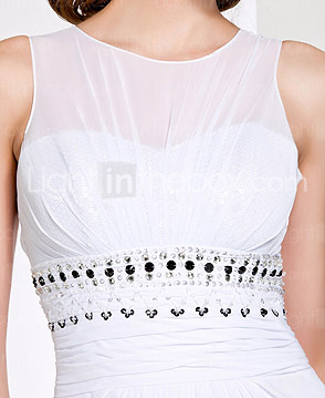 Sheath/Column Jewel Neck Floor-length Chiffon Evening Dress Sheath/Column Jewel Neck Floor-length Chiffon Evening Dress
