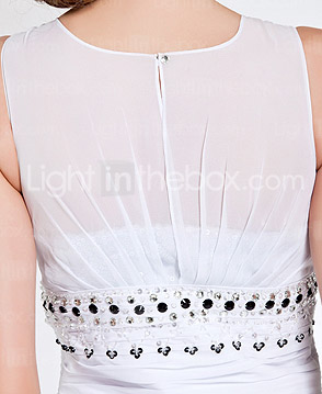 Sheath/Column Jewel Neck Floor-length Chiffon Evening Dress Sheath/Column Jewel Neck Floor-length Chiffon Evening Dress