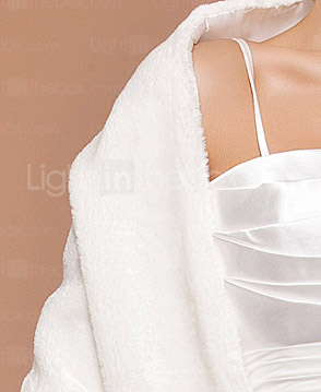 Faux Fur Special Occasion/ Wedding Shawl