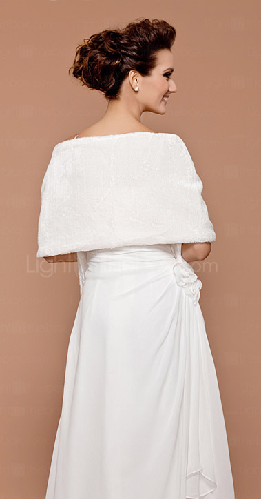 Faux Fur Special Occasion/ Wedding Shawl