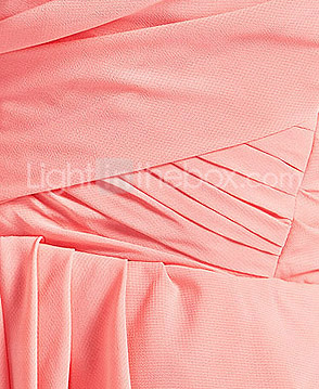 Sheath/ Column Sweetheart Short/ Mini Chiffon Bridesmaid Dress