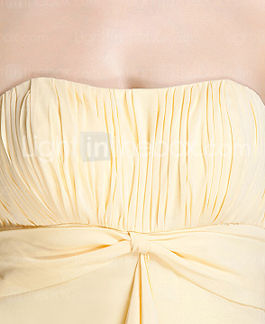 Sheath/Column Strapless Floor-length Chiffon Bridesmaid Dress Sheath/Column Strapless Floor-length Chiffon Bridesmaid Dress