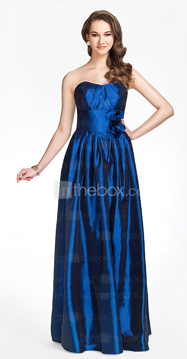 Sweetheart Sheath/Column Floor-length Taffeta Bridesmaid Dress Sweetheart Sheath/Column Floor-length Taffeta Bridesmaid Dress