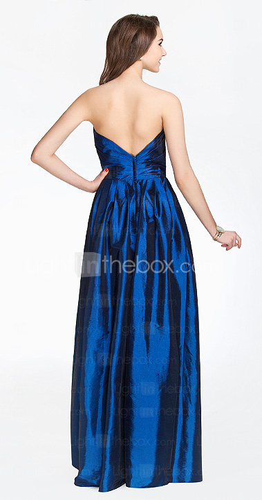 Sweetheart Sheath/Column Floor-length Taffeta Bridesmaid Dress Sweetheart Sheath/Column Floor-length Taffeta Bridesmaid Dress
