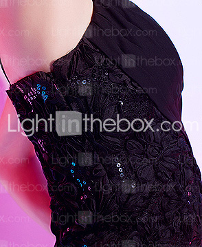 NELLA - Cocktailjurk van Chiffon en Kant
