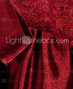 A-line Sweetheart Asymmetrical Floor-length Stretch Satin Lace Evening Dress A-line Sweetheart Asymmetrical Floor-length Stretch Satin Lace Evening Dress